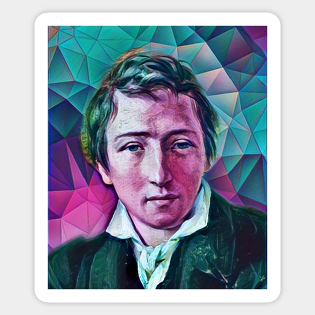 Heinrich Heine Portrait | Heinrich Heine Artwork 4 Sticker by JustLit